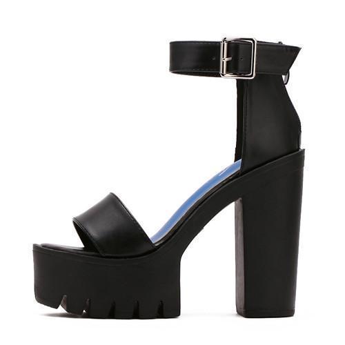 Gothic Sandal Shoes - front studio view (1 of 4)