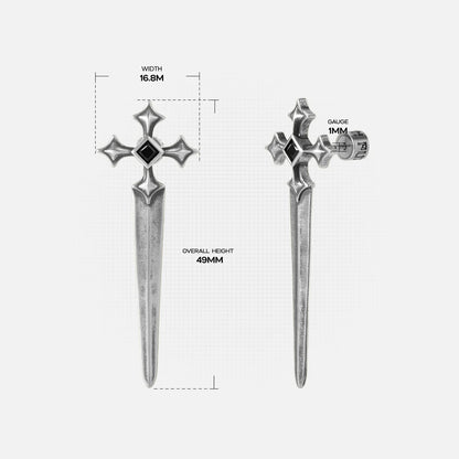 VESPER BLADE STUD EARRINGS