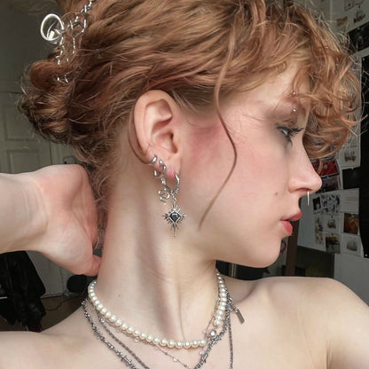 WINGED HEARTBURST EARRINGS (925 SILVER)