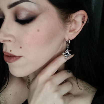 WINGED HEARTBURST EARRINGS (925 SILVER)