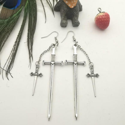 Witchy Warrior Earrings - alternate lifestyle view (3 of 3)