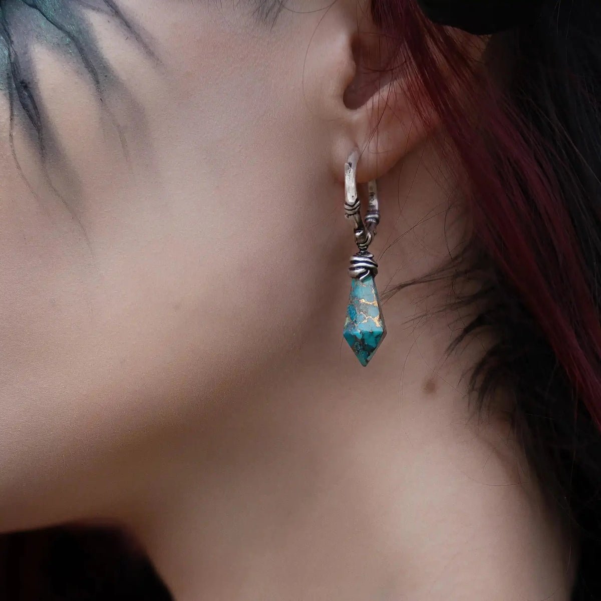 WRAPPED RELIC EARRINGS (925 SILVER)